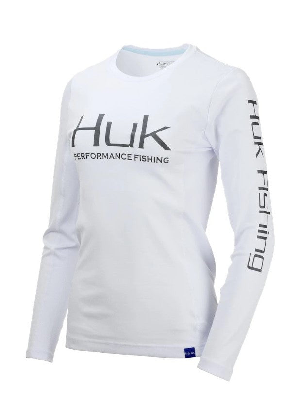 Ladies Icon X Long Sleeve Shirt - White