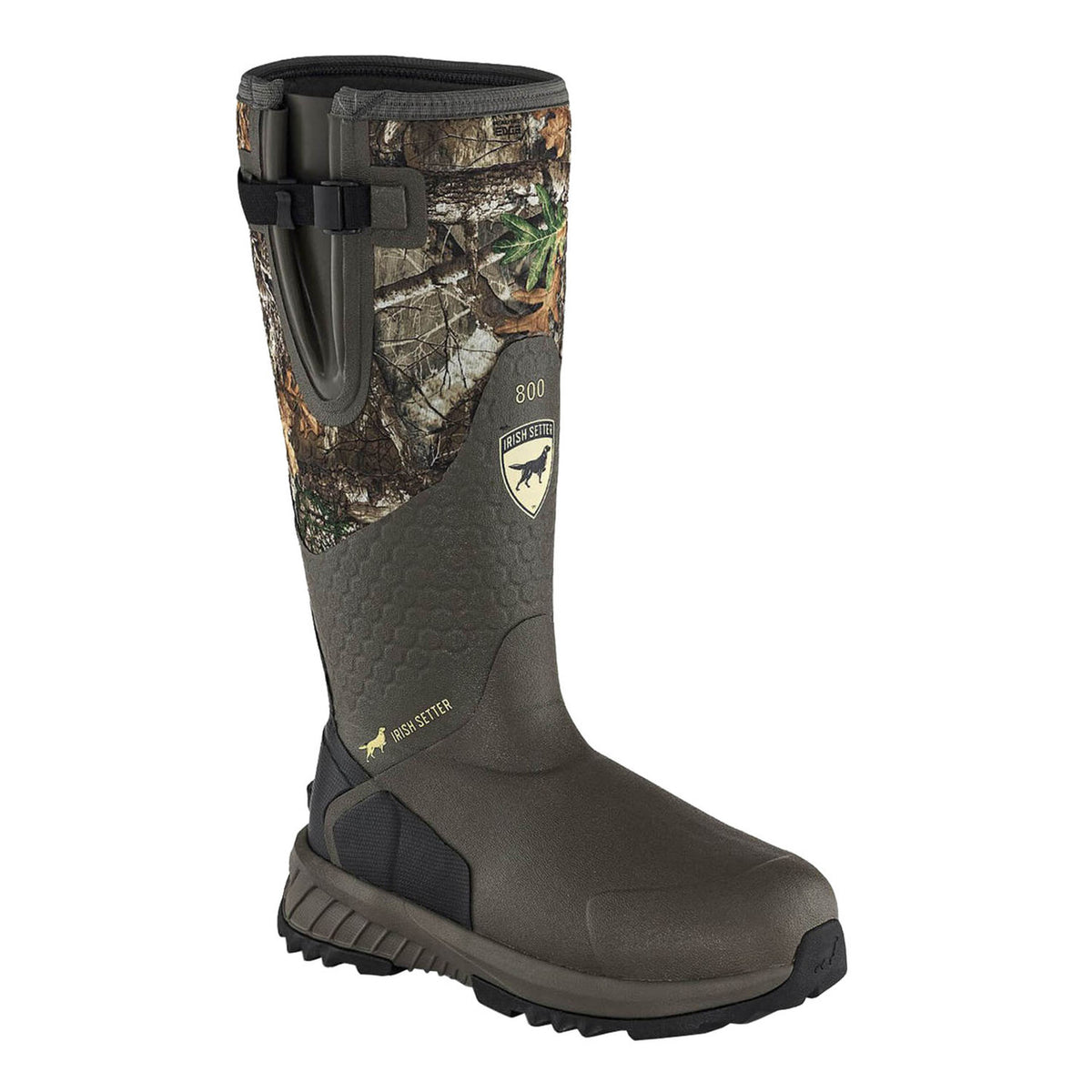 Irish Setter MUDTREK 17" Waterproof Pull On Boots, Realtree Edge Image