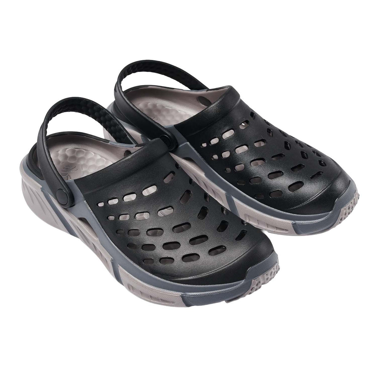 Image of the Joybees Trekking Clog in Black-Charcoal