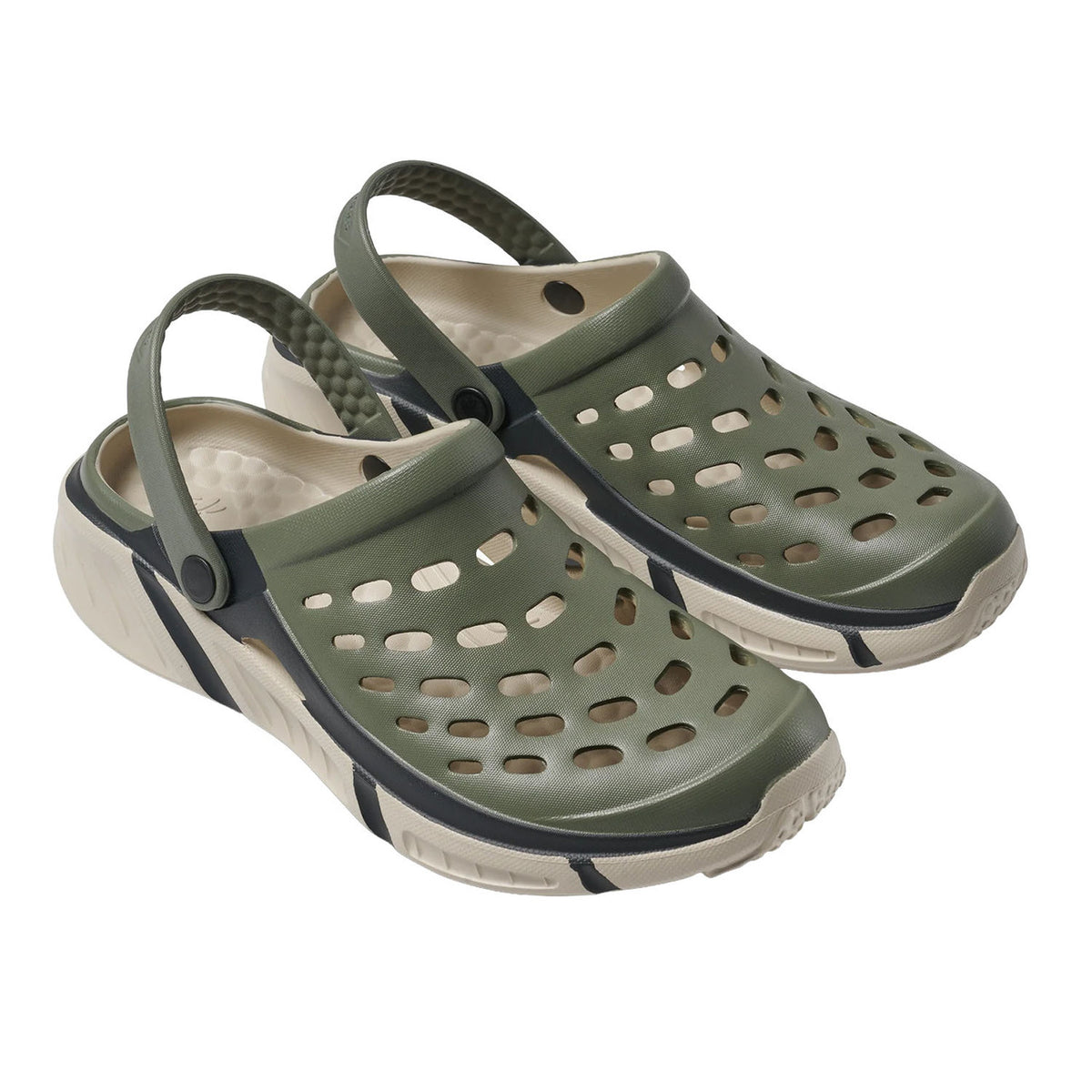 Image of the Joybees Trekking Clog in Light Sage-Beige