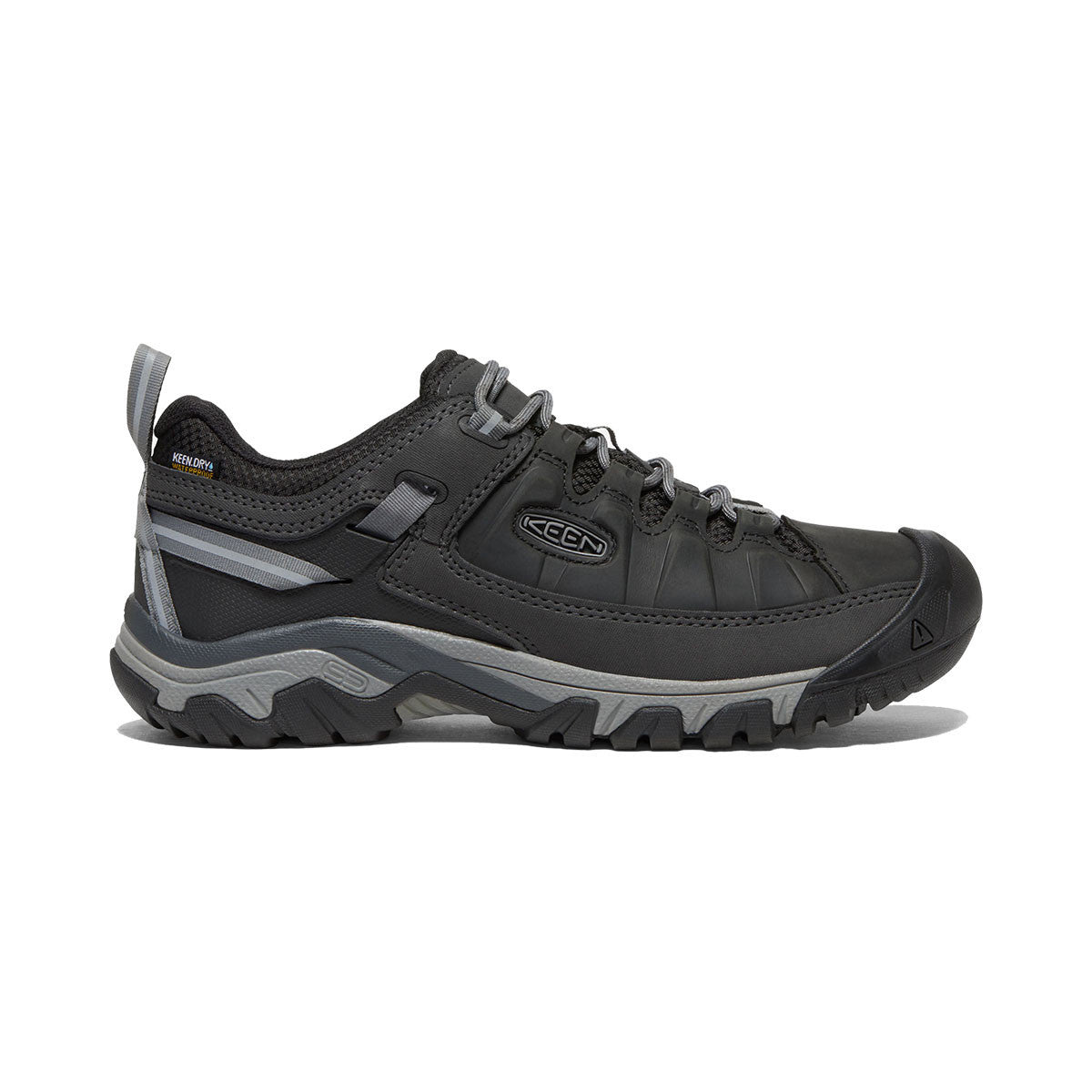 Keen Targhee III Waterproof Shoes Image in Black-Steel Grey