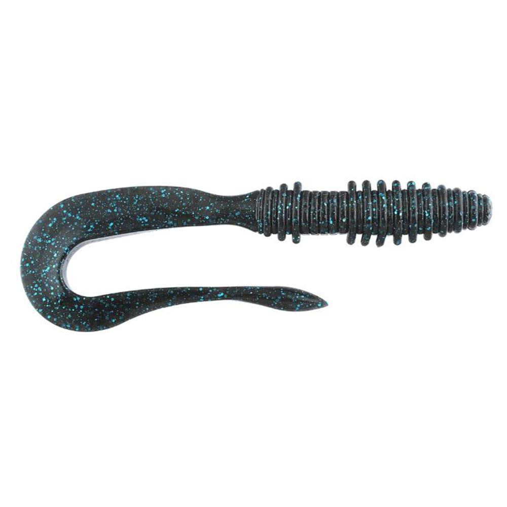 Keitech Mad Wag Worm Image Black Blue Flake