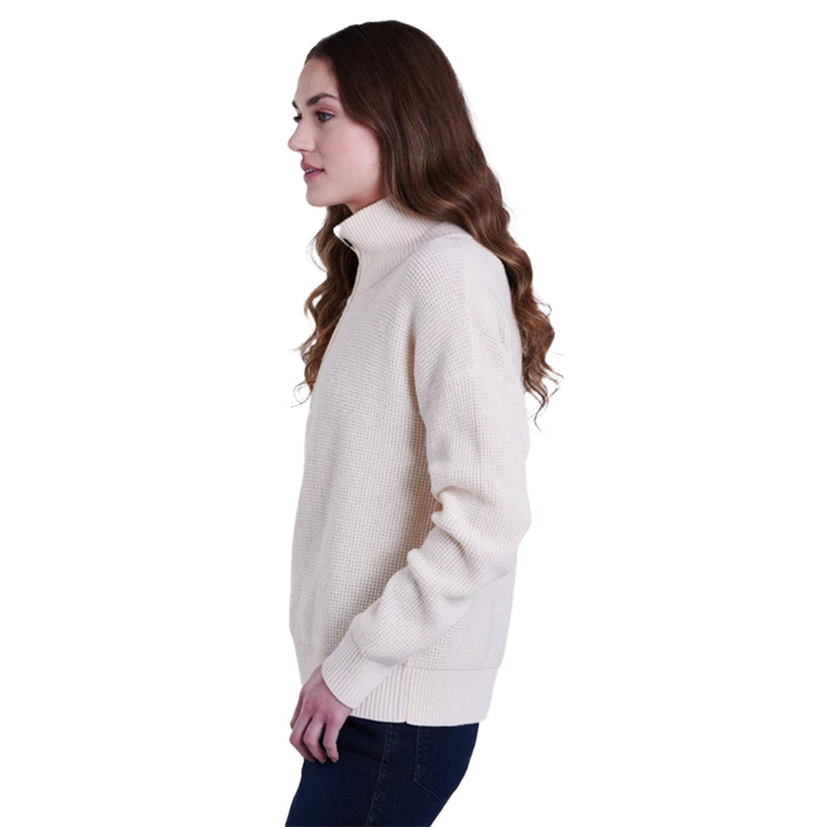 Kuhl Women's Norda 1/4 Zip Sweater - Stone
