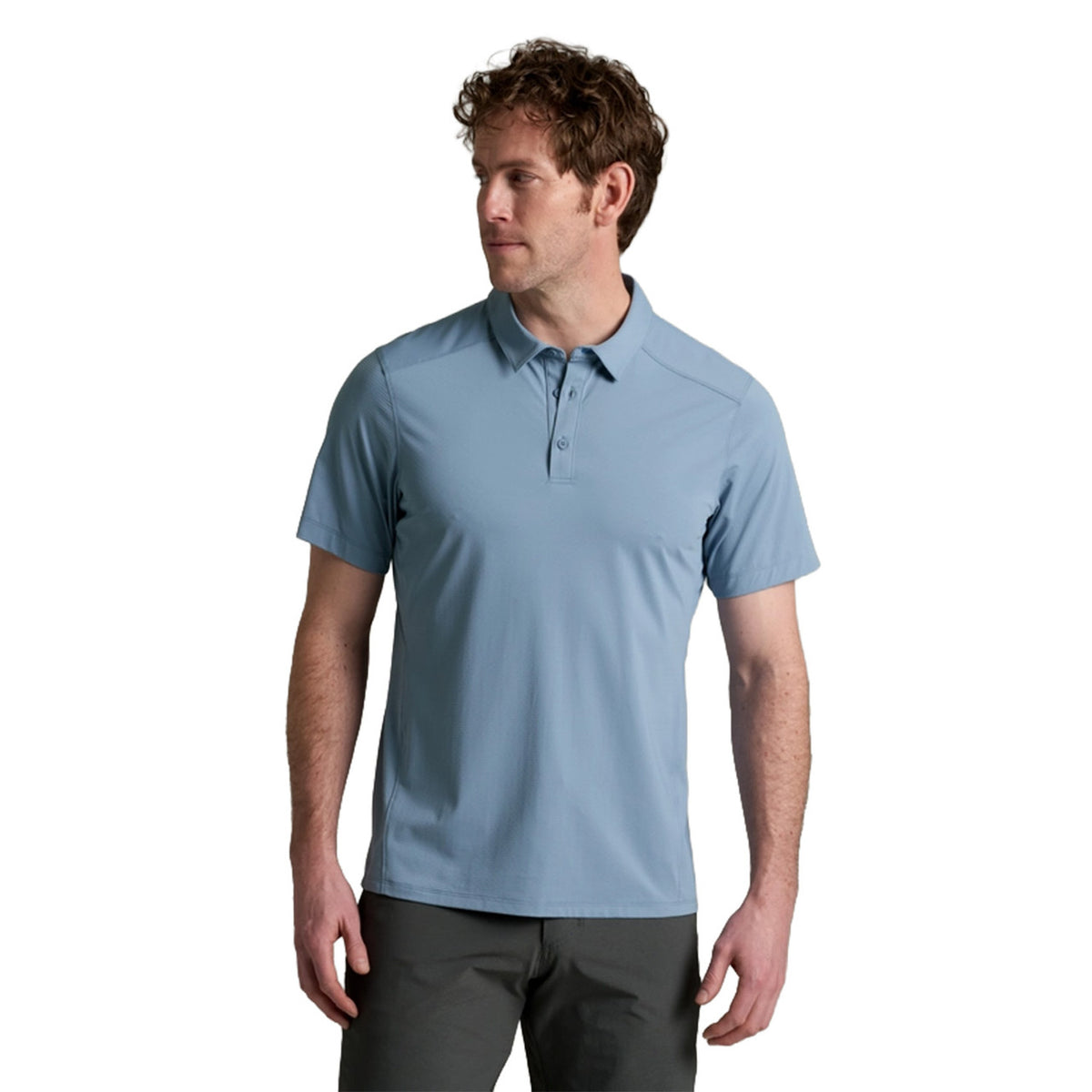 Image of the Kuhl Kovert Polo in Mineral Blue