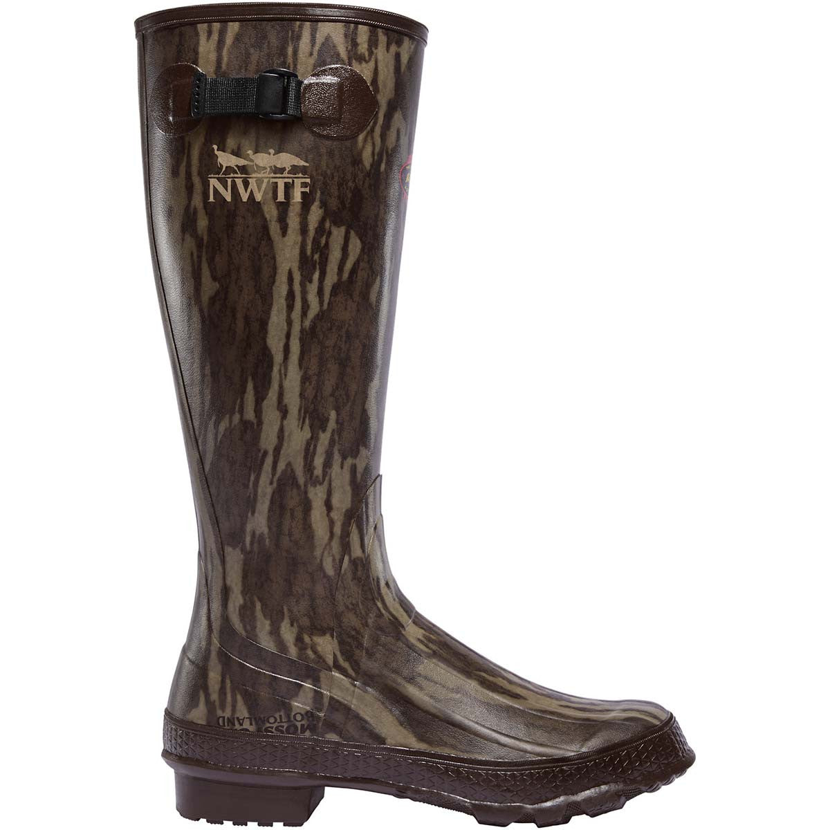 LaCrosse Grange 18" NWTF Mossy Oak Original Bottomland Pull On Boots Right Side Image