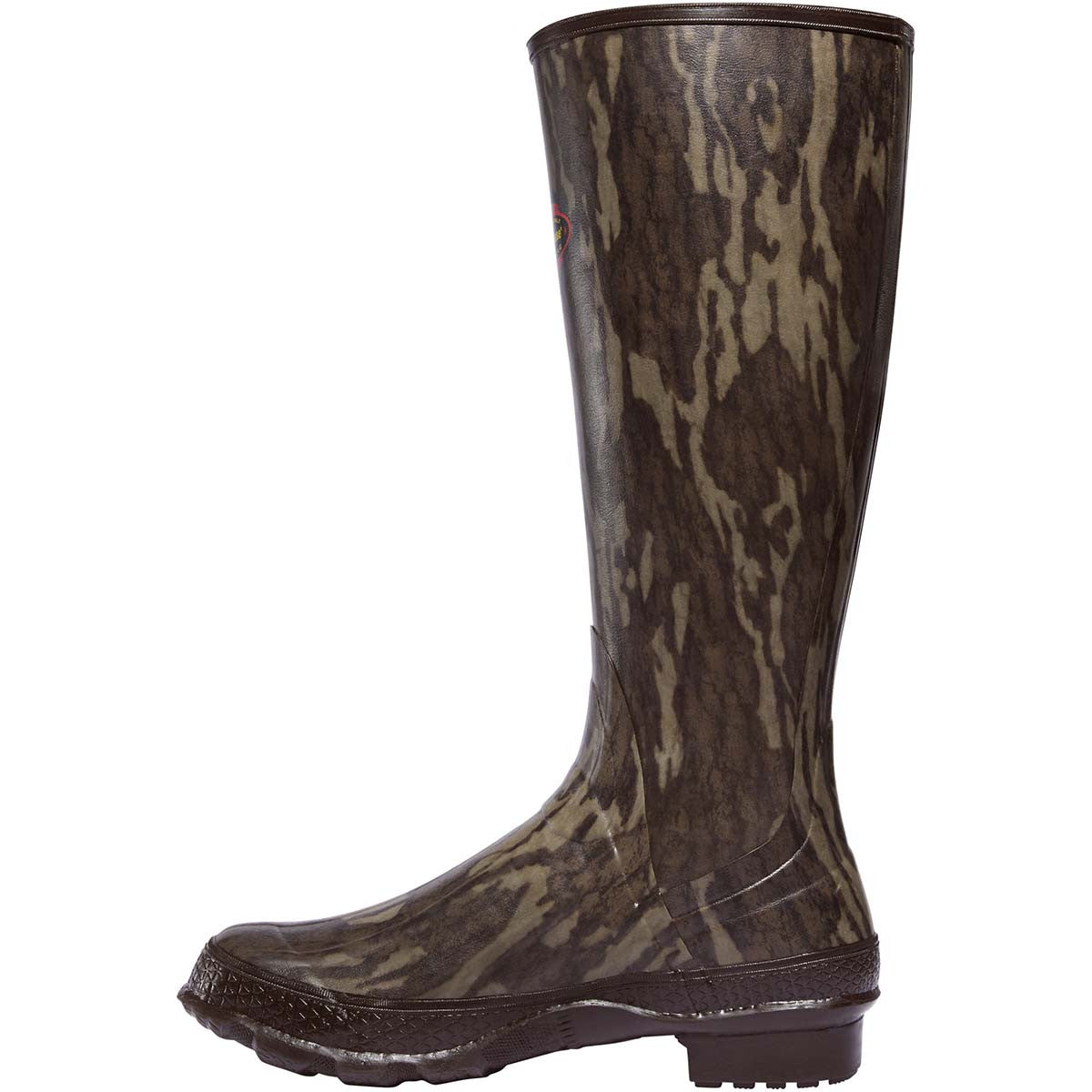 LaCrosse Grange 18" NWTF Mossy Oak Original Bottomland Pull On Boots Left Side Image