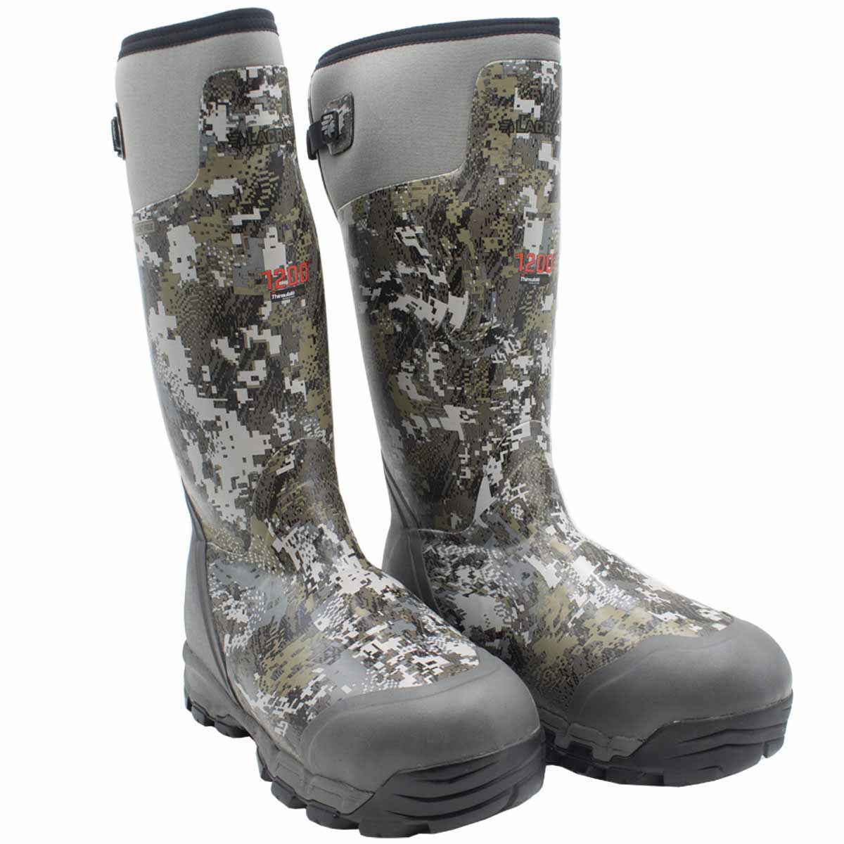 LaCrosse Alphaburly Pro 18" 1200g Pull-On Boots, Optifade Elevated II Main Image