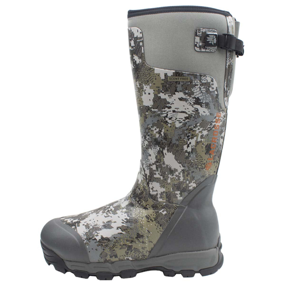 LaCrosse Alphaburly Pro 18" 1200g Pull-On Boots, Optifade Elevated II Left Image