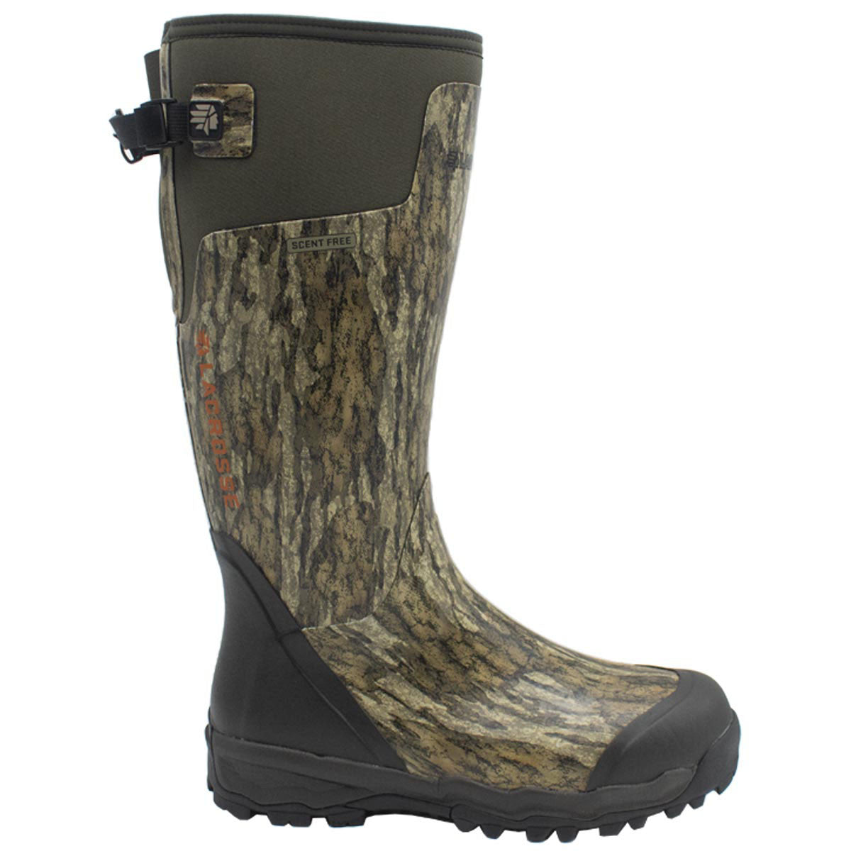 LaCrosse Alphaburly Pro Mossy Oak Bottomland Men's Pull On Boots Side Image