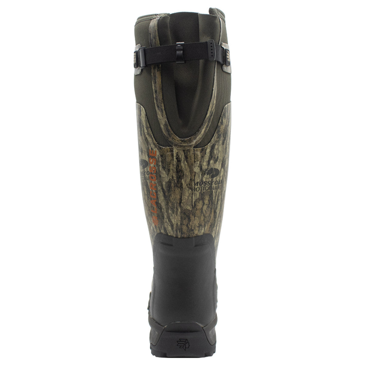 LaCrosse Alphaburly Pro Mossy Oak Bottomland Men's Pull On Boots Back Image