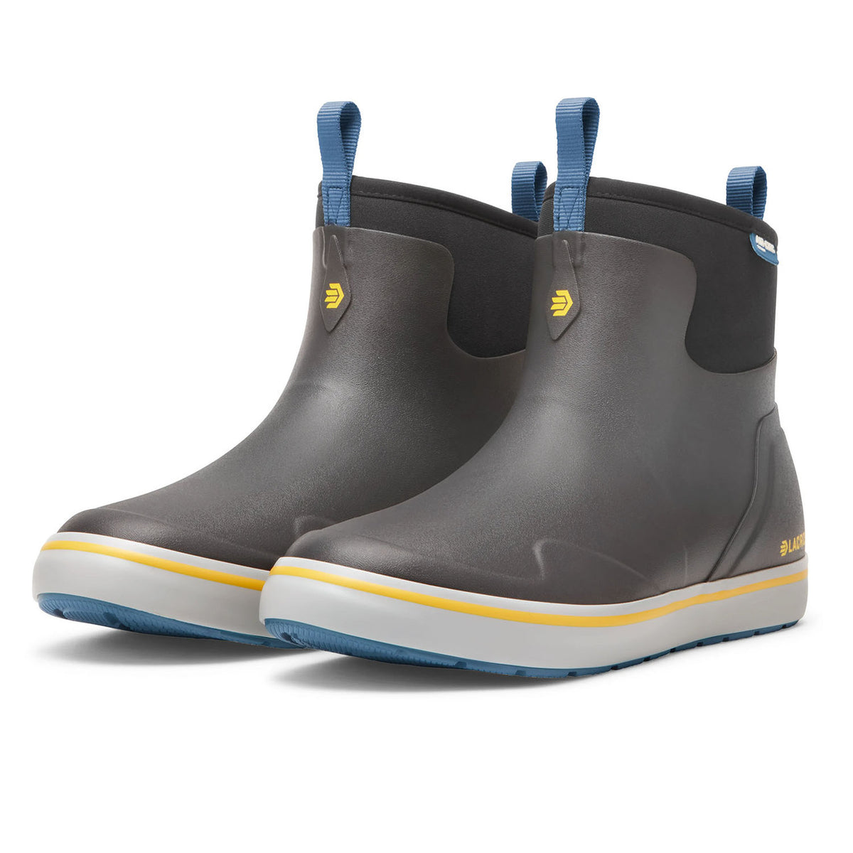 Pair Image of the Lacrosse 6" Alpha Deck Boot in Dark Shadow