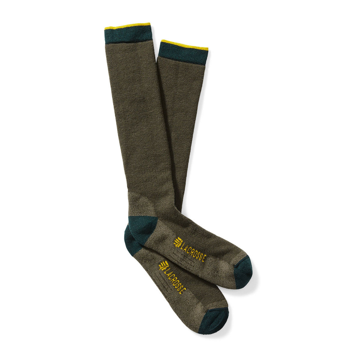LaCrosse Merino Midweight Over-the-Calf Sock, OD Green image