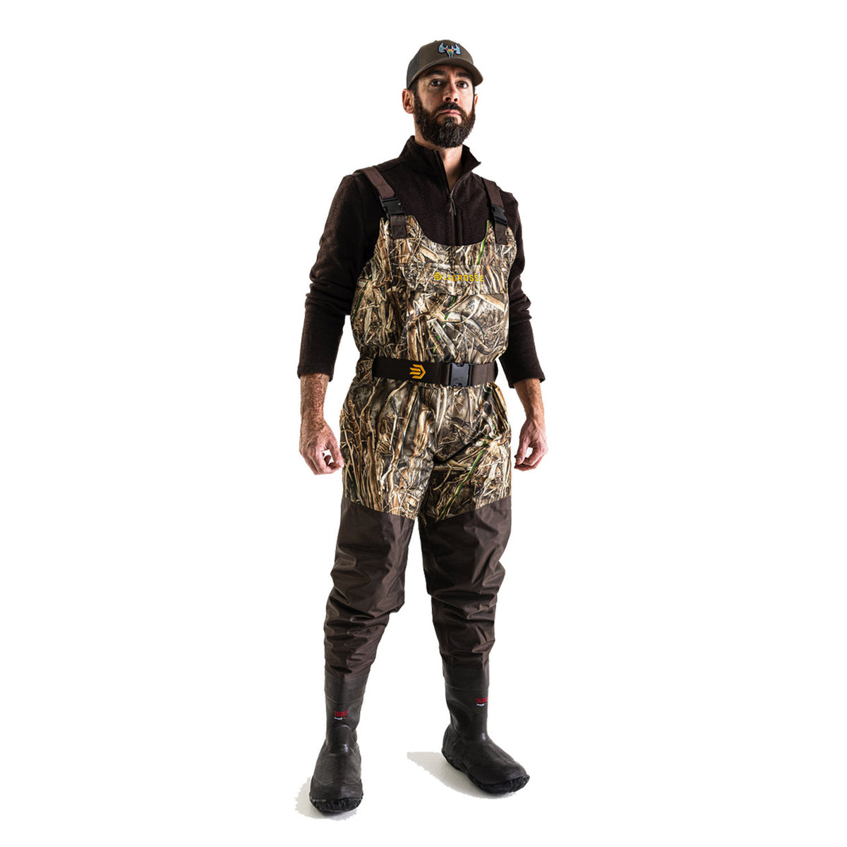 LaCrosse Wetlands 2-in-1 II Breathable Insulated Wader - 1600G Front Model Image in Realtree Max 7