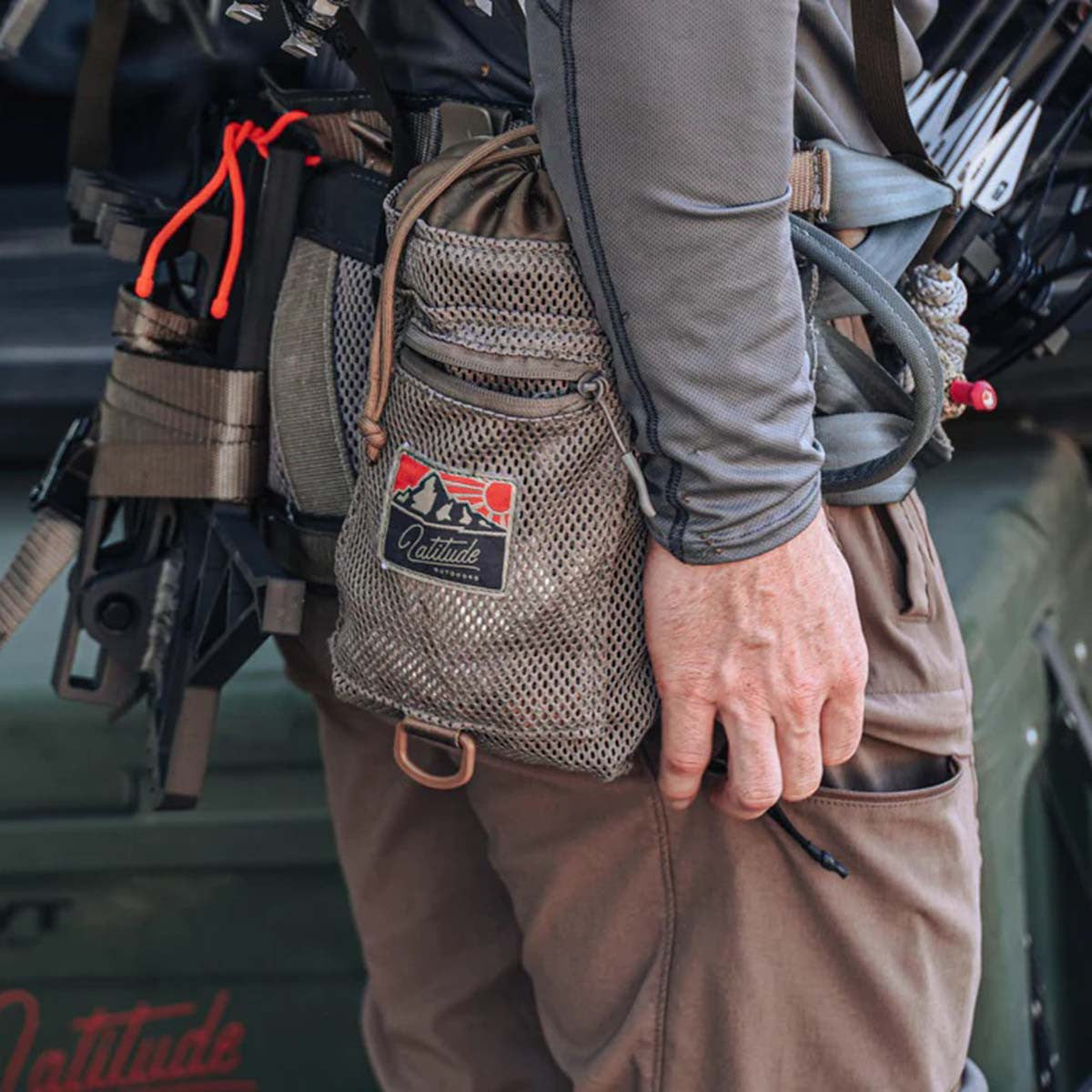Latitude The Method Saddle Hunting Dump Pouch On Model Image