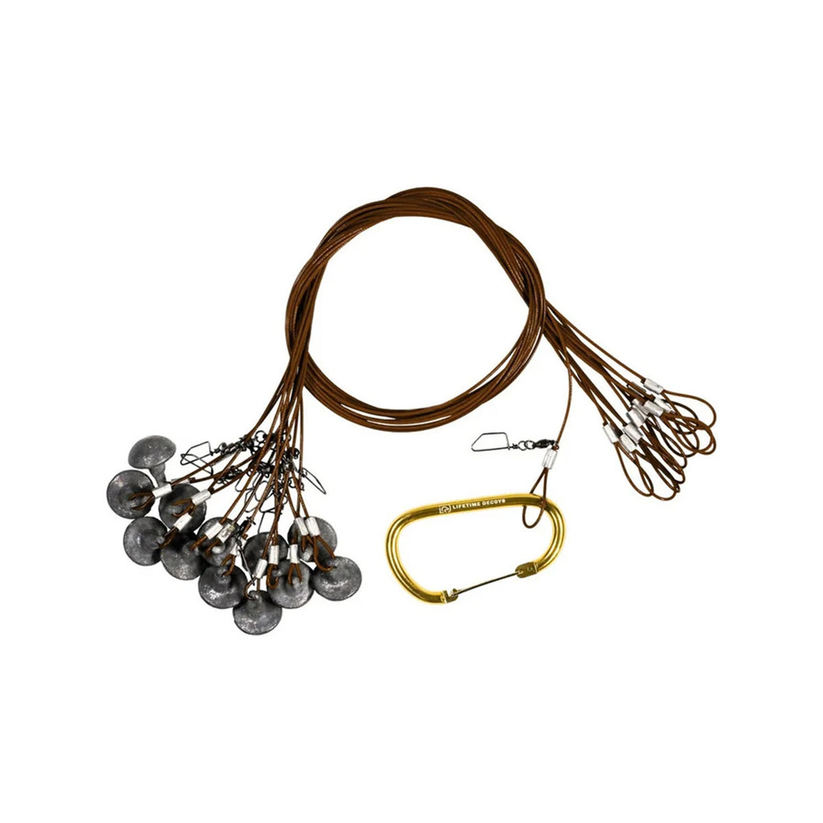 Heyday Outdoors 10' 10oz Mushroom TX Rigs Brown, 6 Count