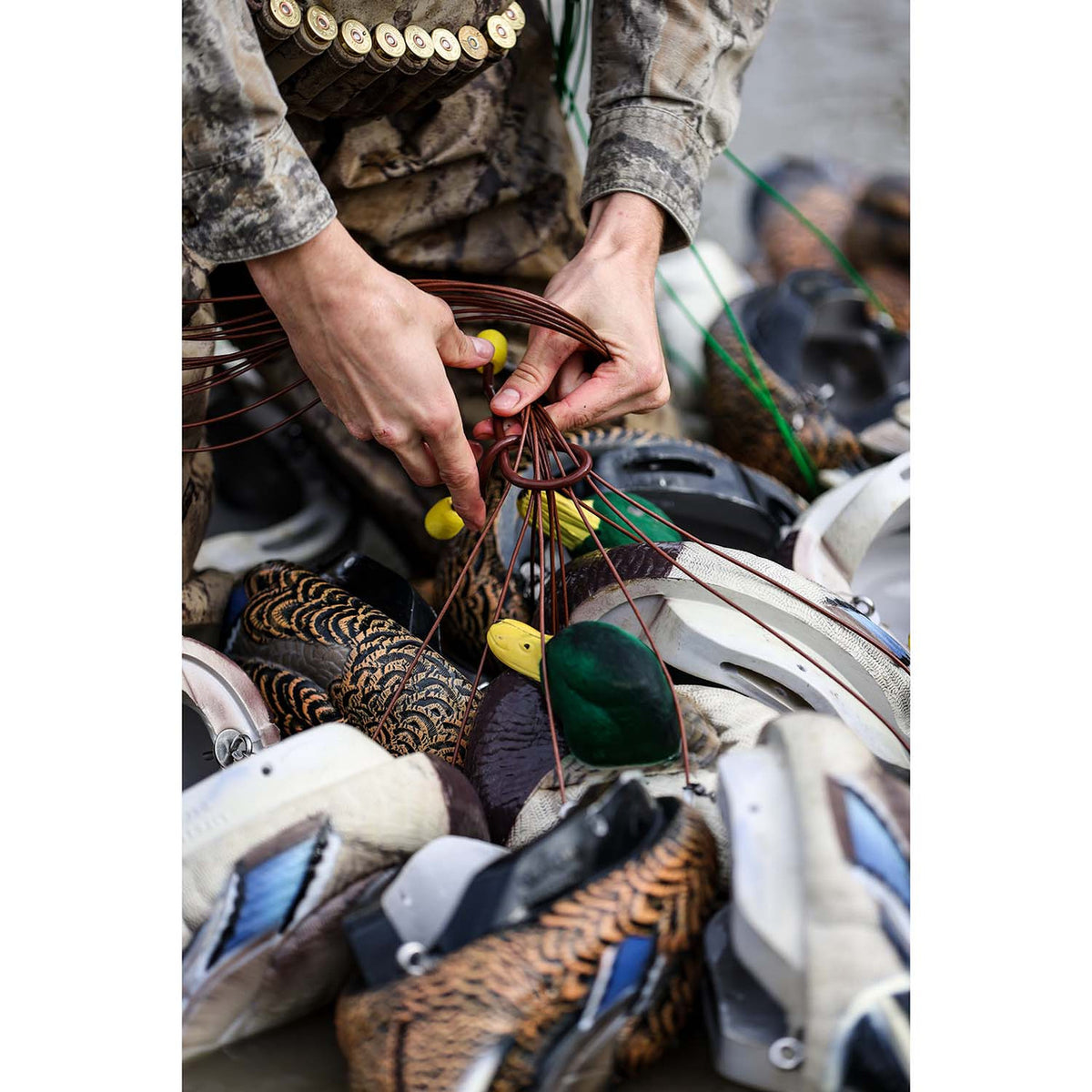 Heyday Outdoors Floating Texas Rig Ties In Use Image