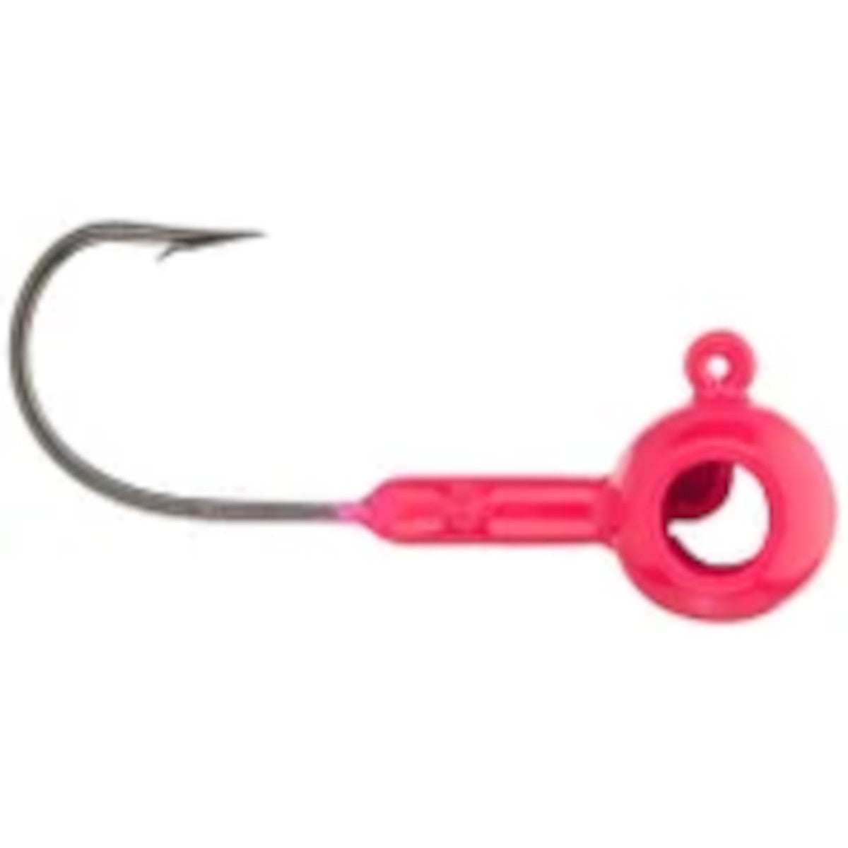 Image of the Crappie Magnet Eyehole Round Jig Head in Pink
