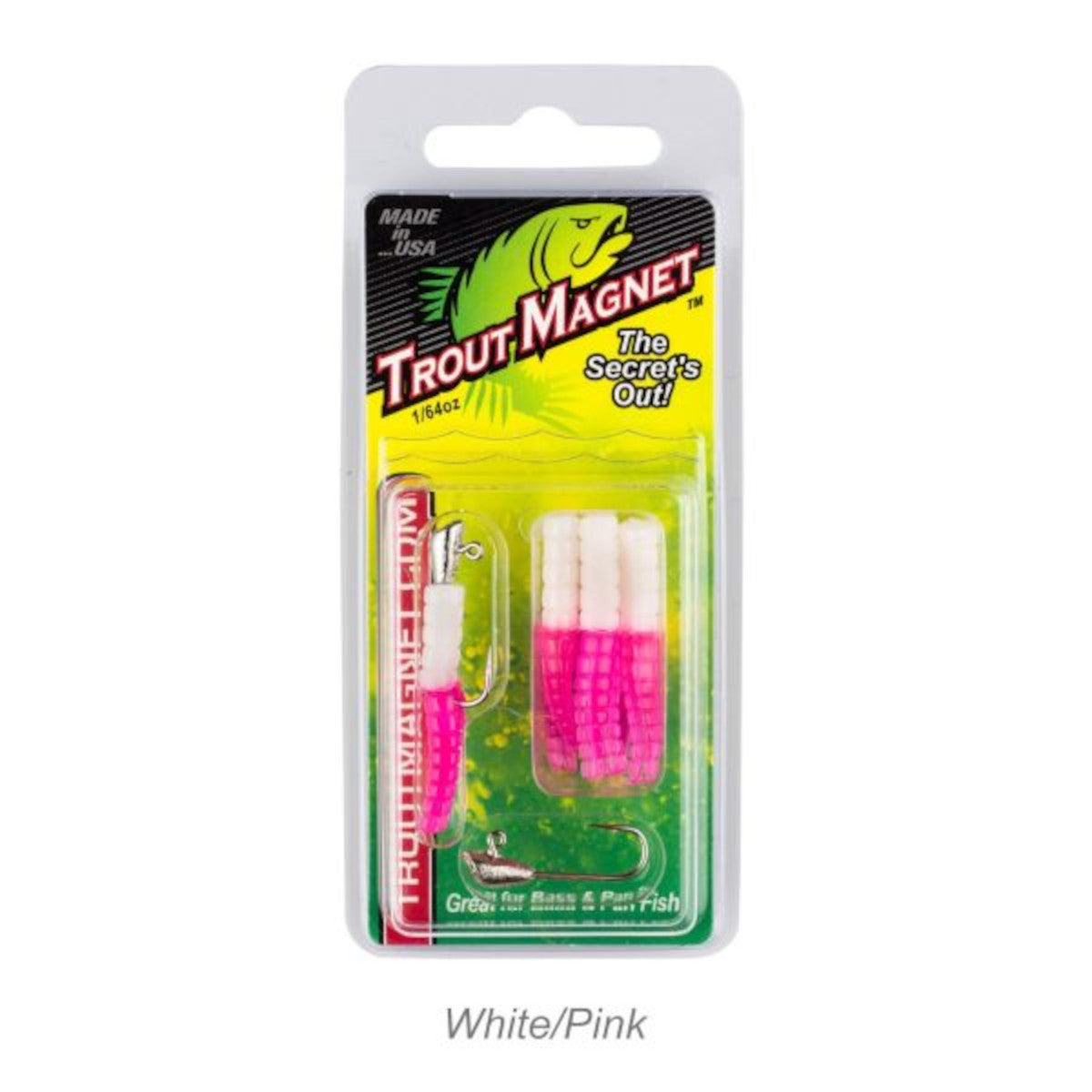 Packaging Image of the Leland Lures Trout Magnet in Pink.