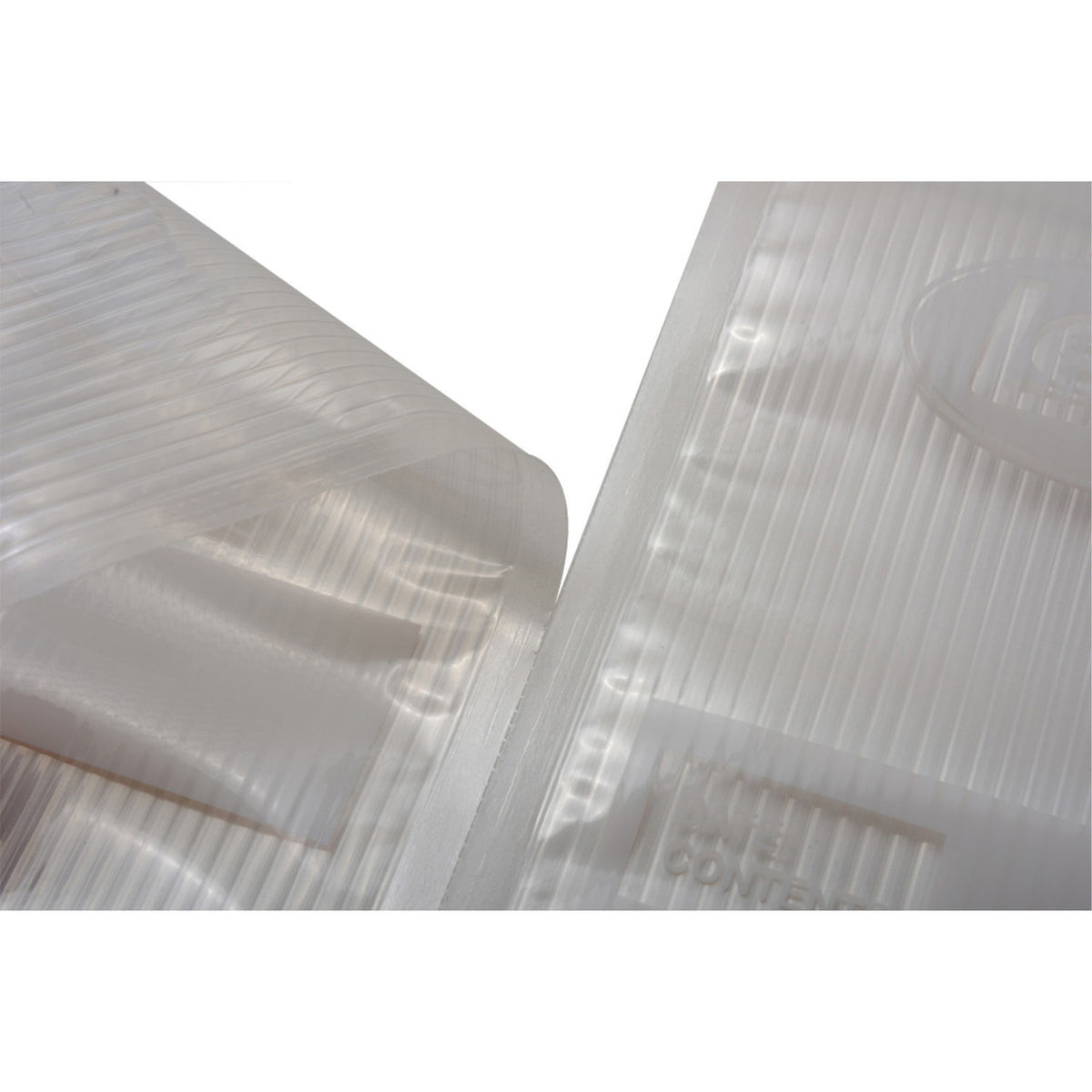Close up image of the Image of the LEM MaxVac Portion Bag Material 11" x 16'.