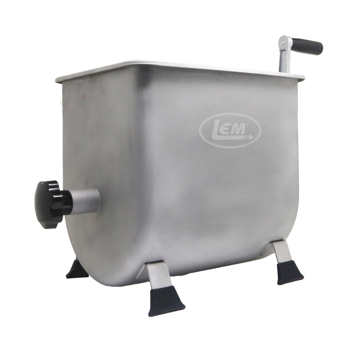 Tilted image of the LEM 10 LB Meat Mixer.