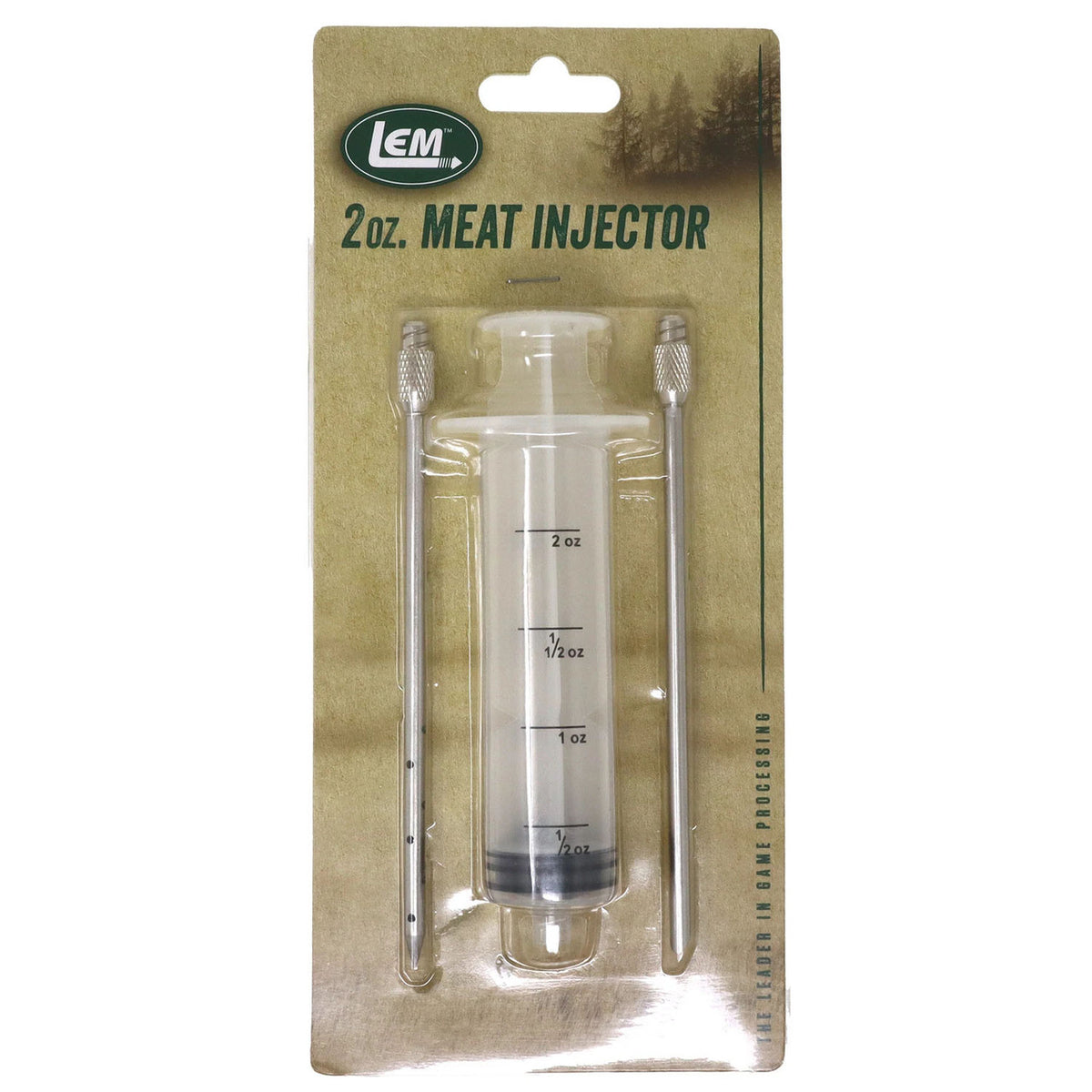 Box image of the LEM Plastic Injector With 2 Needles, 2 oz.