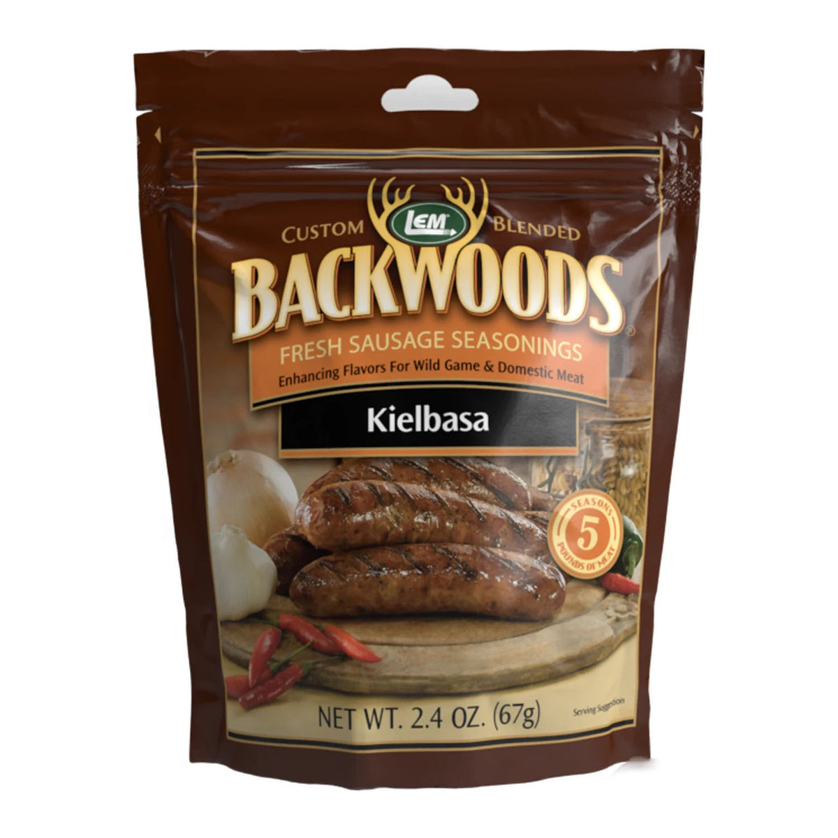 Image of the LEM Backwoods Kielbasa Sausage Seasoning for 5 Lbs.