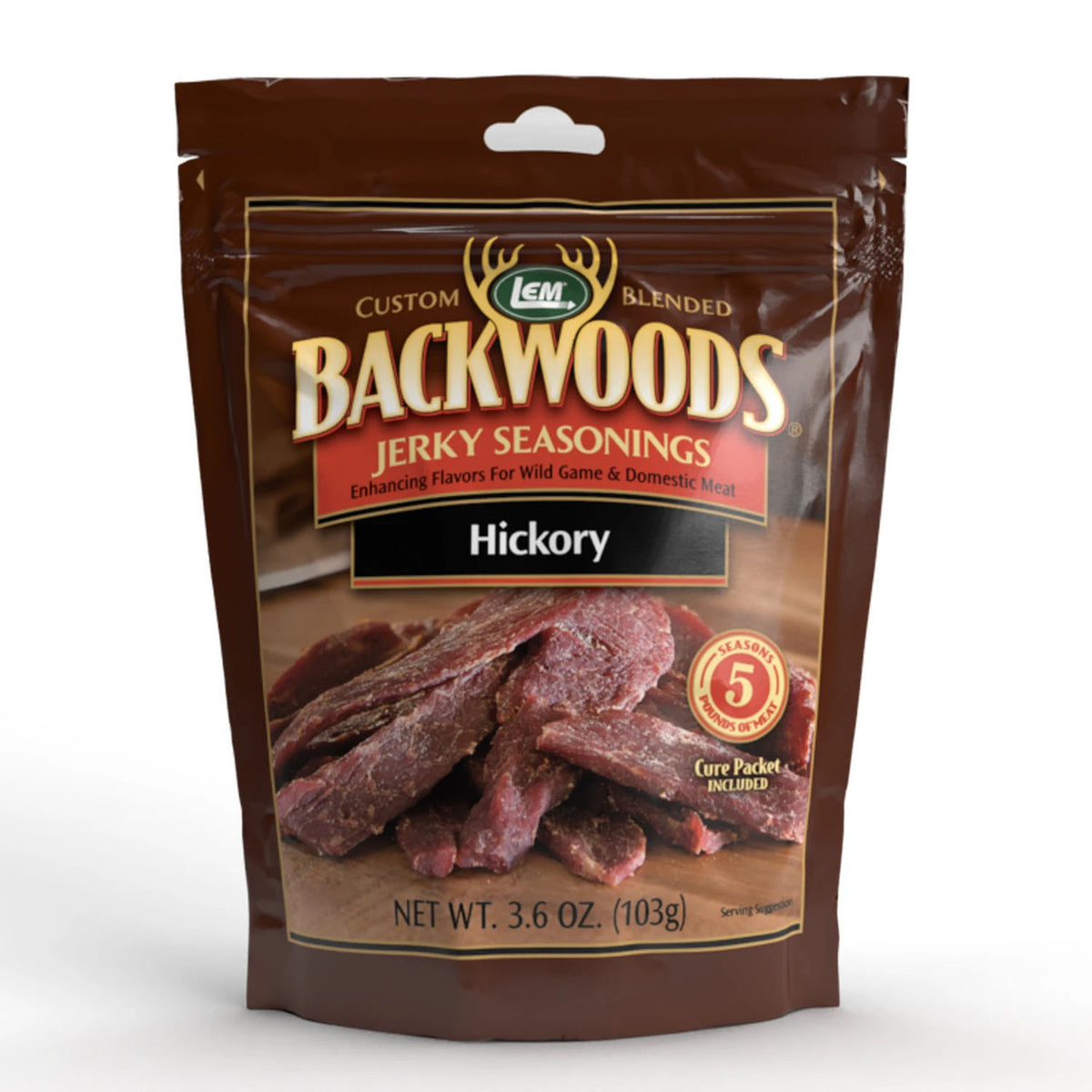 Image of the LEM Backwoods Hickory Jerky Seasoning for 5 Lbs.