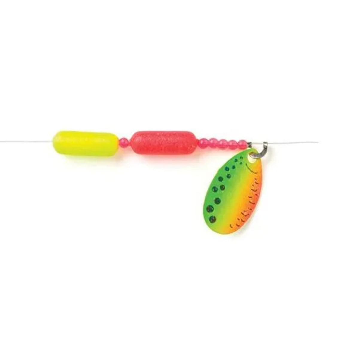 Image of Lindy Little Little Joe Spinner Rigs - Floating Harness - Indiana in Firetiger Orange Yellow