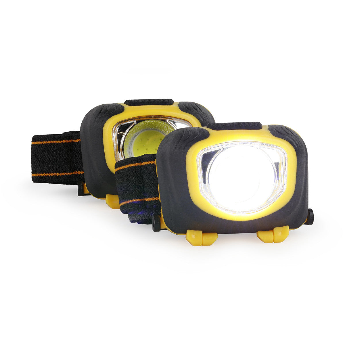 Lux Pro 148 Lumens Single-Button Operation Headlamp, 2-Pack Light On Image