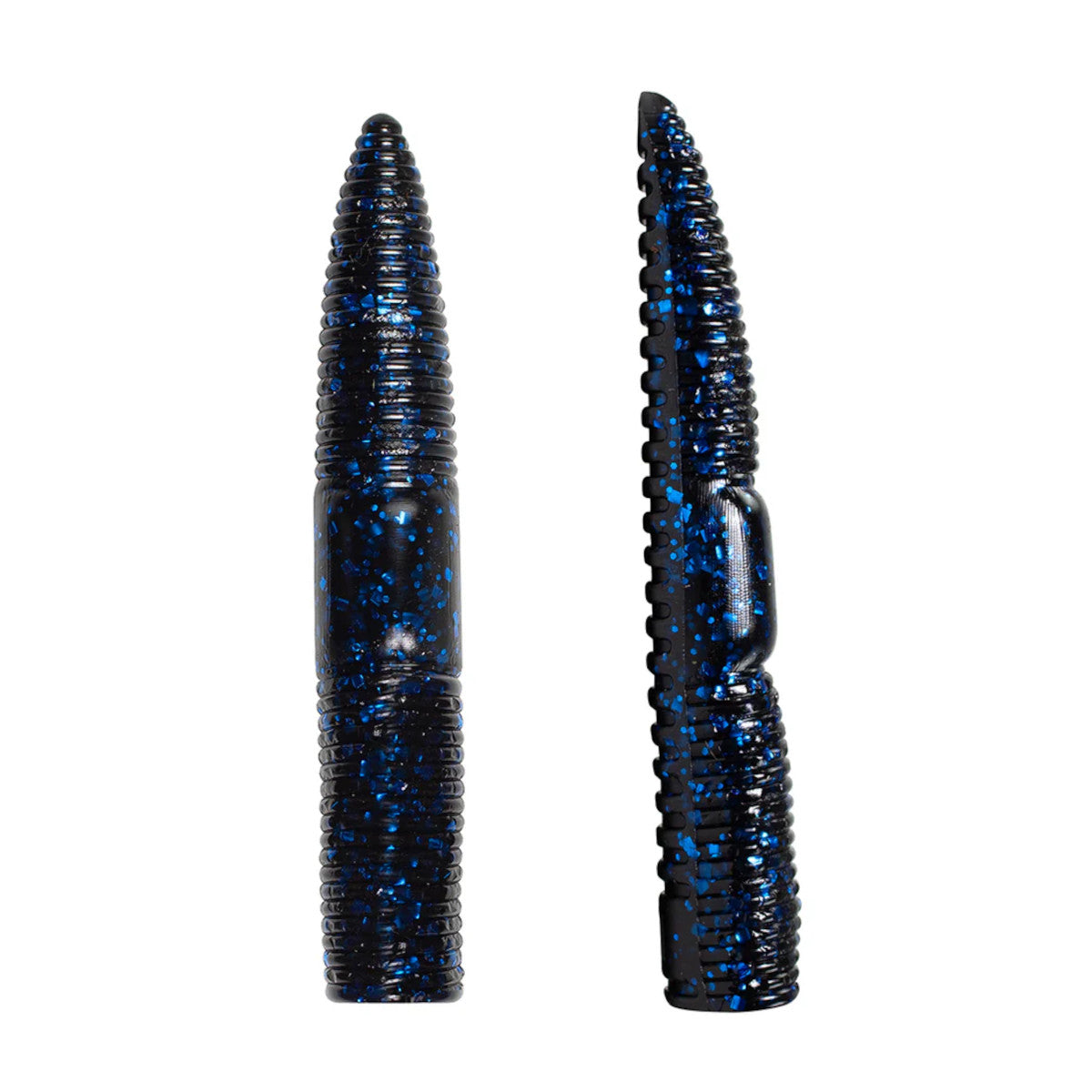 Image of the Lunkerhunt Finesse Worm in Black Blue Fleck