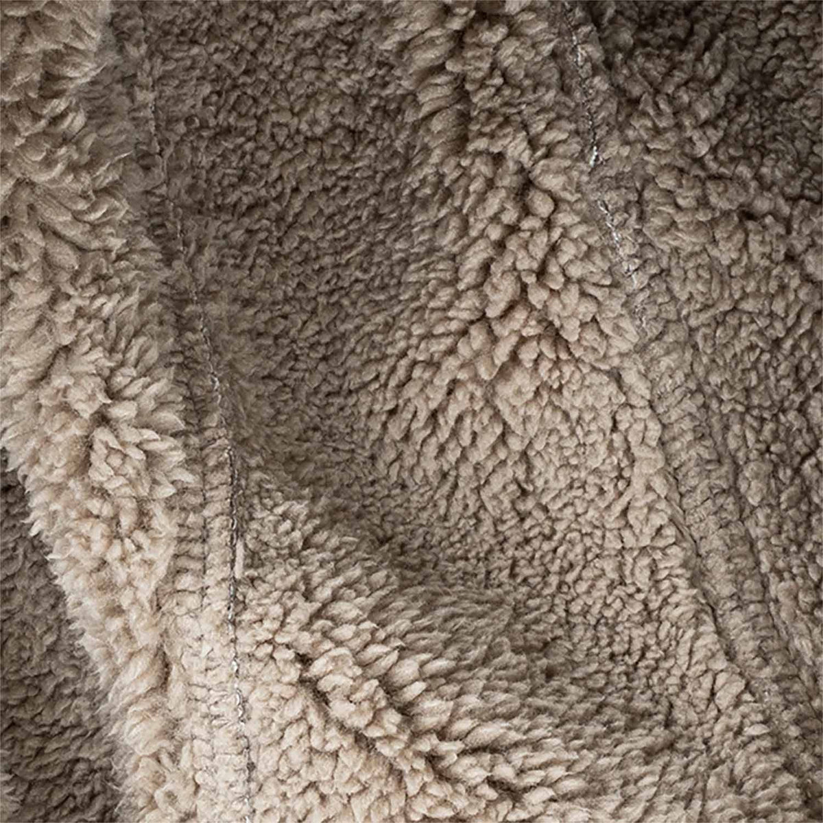 Inside Fabric Image of the Habit Bowstring Sherpa Hoodie.