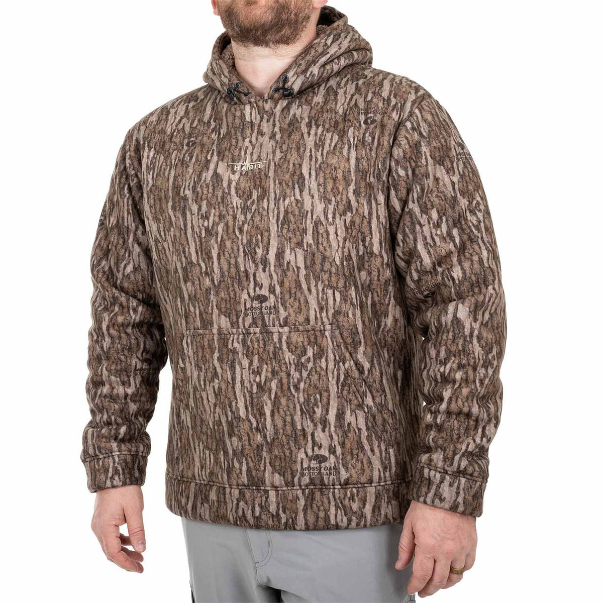 Model Image of the Habit Bowstring Sherpa Hoodie.