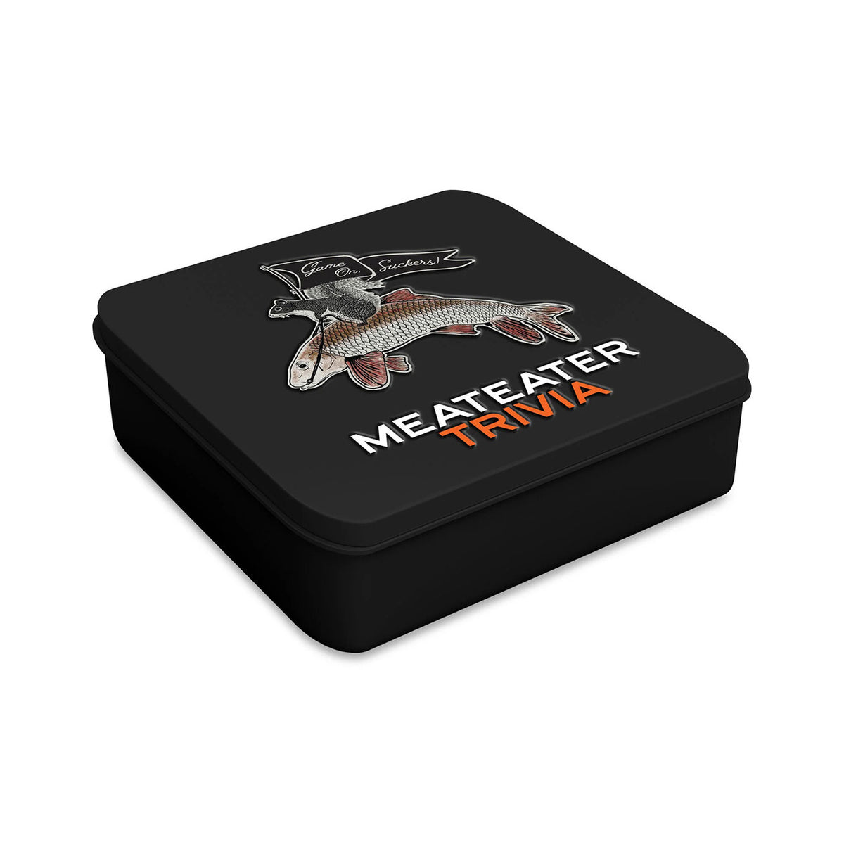Side image of the MeatEater Trivia Board Game.
