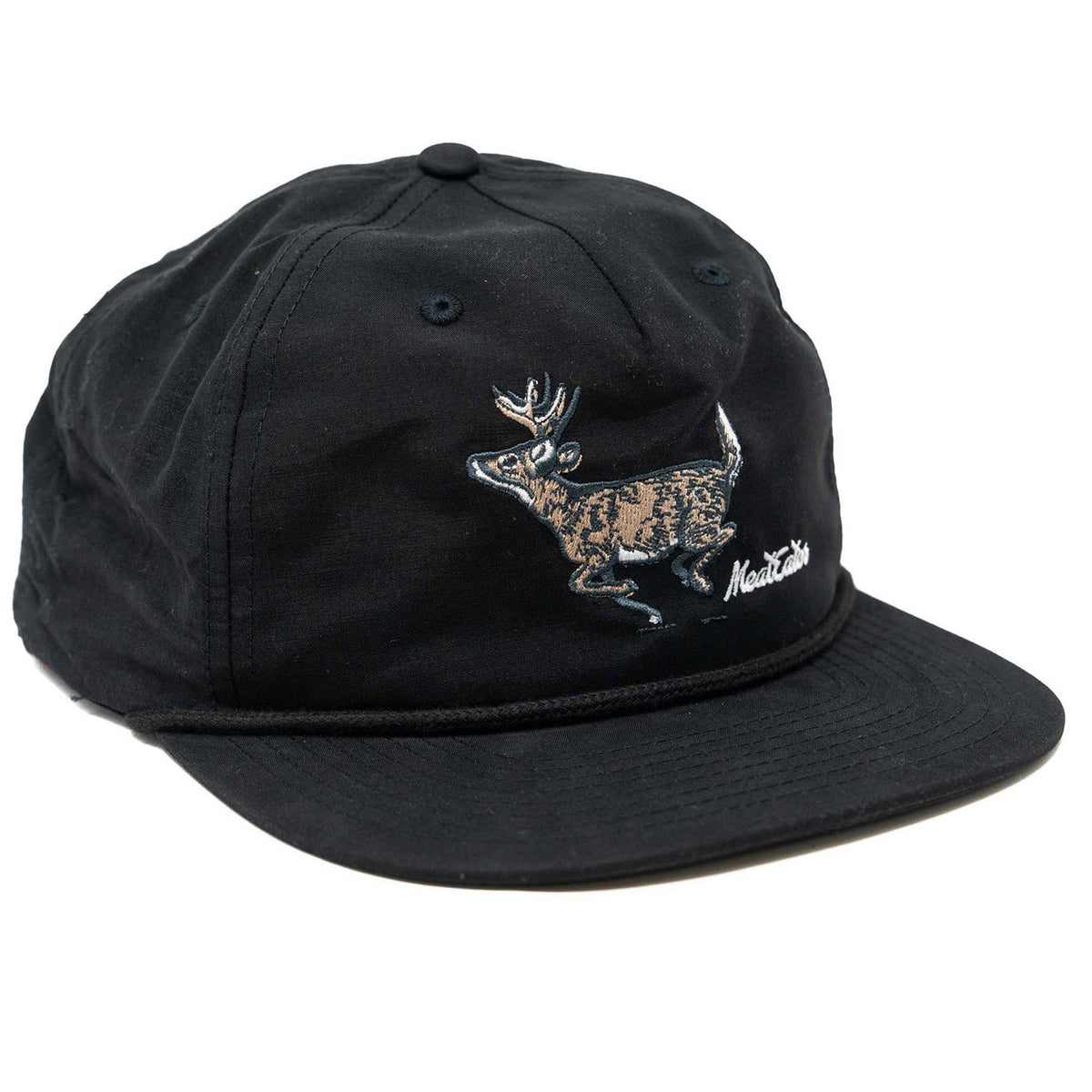 Image of the Meat Eater Vintage Whitetail Hat in Black.
