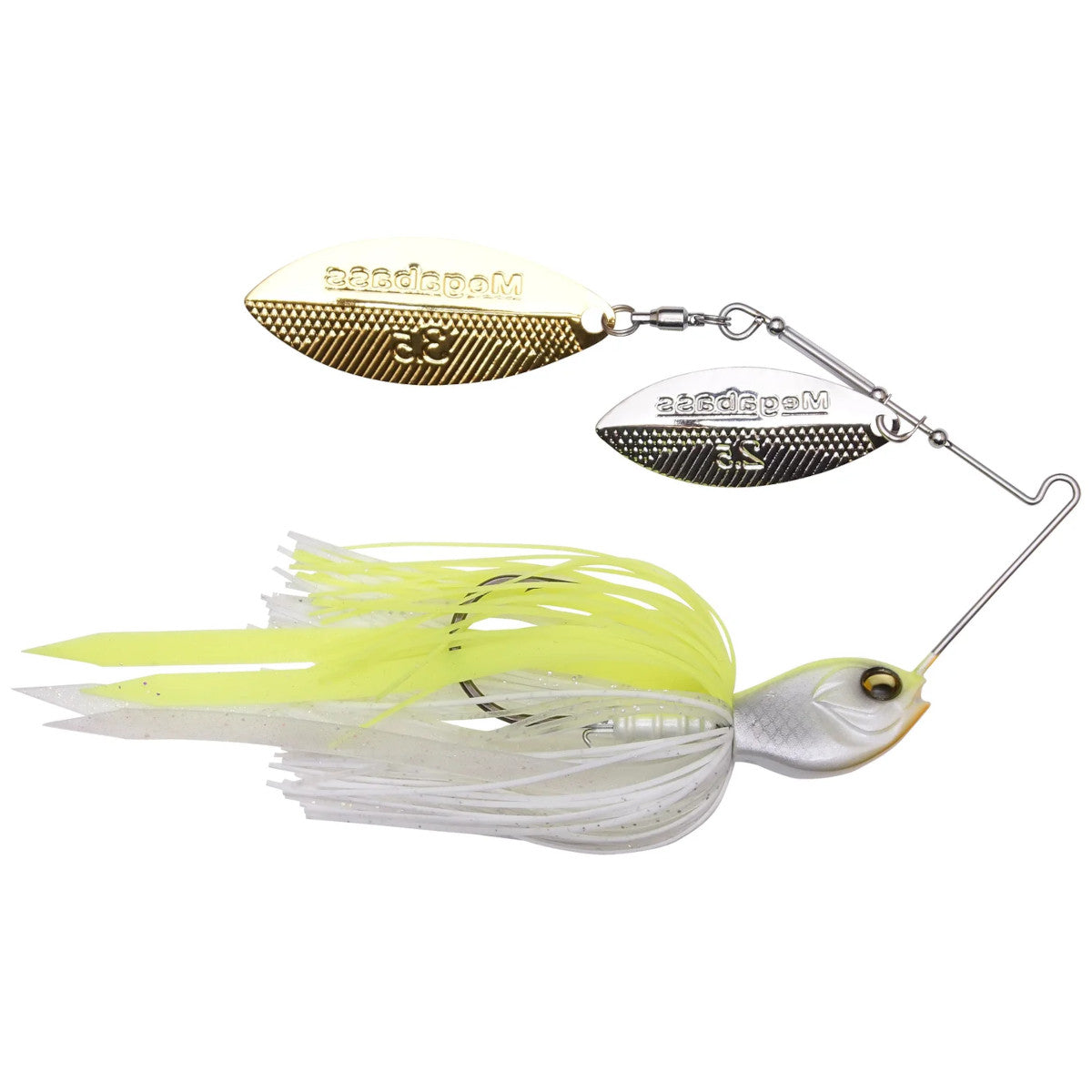 Image of the SV-3 Double Willow Spinnerbait in White Chartreuse