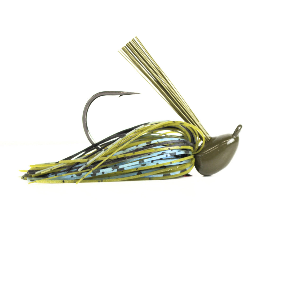Image of the Motion Fishing Flipping Brush Jig in Blue Magic
