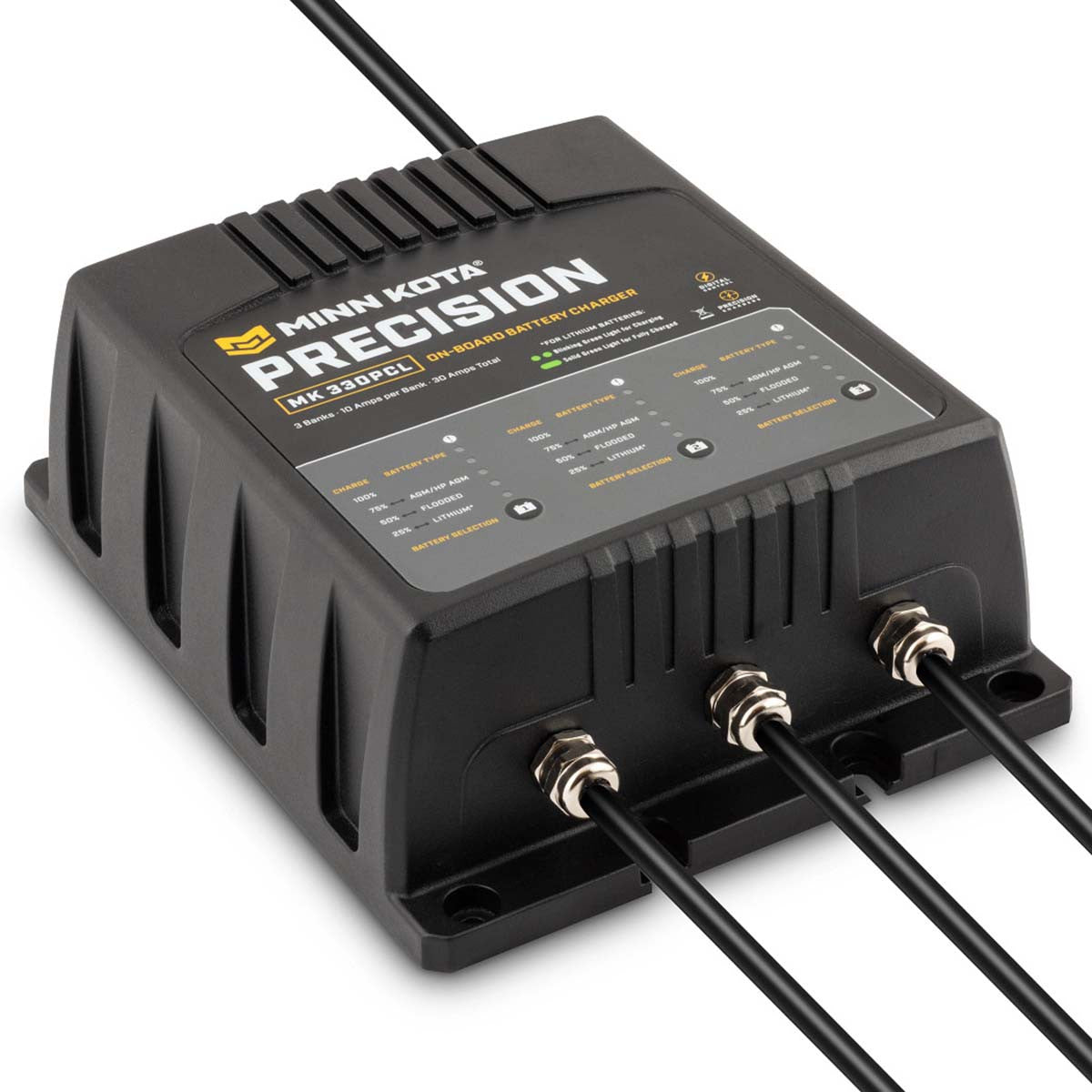 Minn Kota MK-330 PCL (3 bank x 10 amps) On Board Precision Charger image
