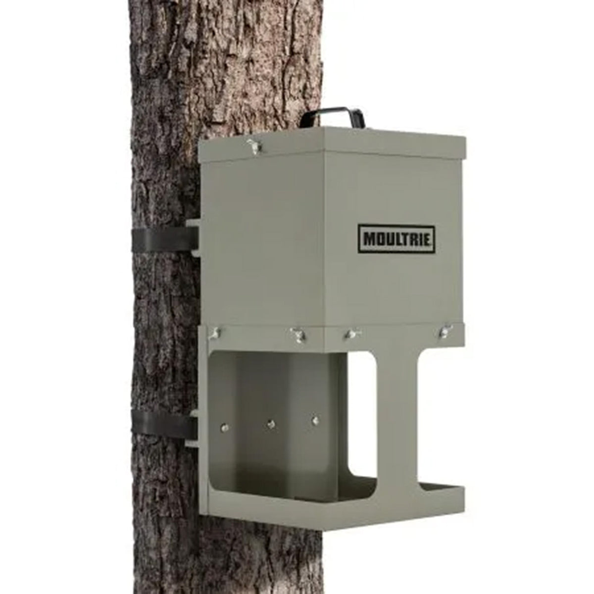 Empty on tree image of the Moultrie Block Feeder.