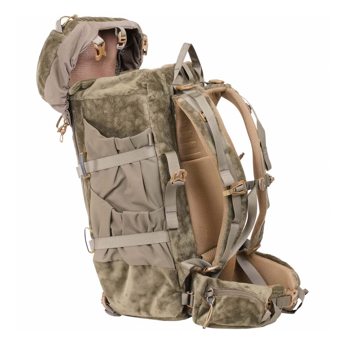 Treehouse 38 Hunting Pack Side Image with Top Open Image