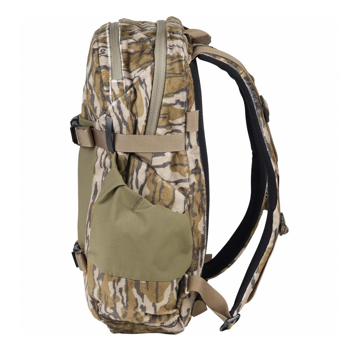 Mystery Ranch Treehouse 16 Daypack Side Image in Mossy Oak Bottomland