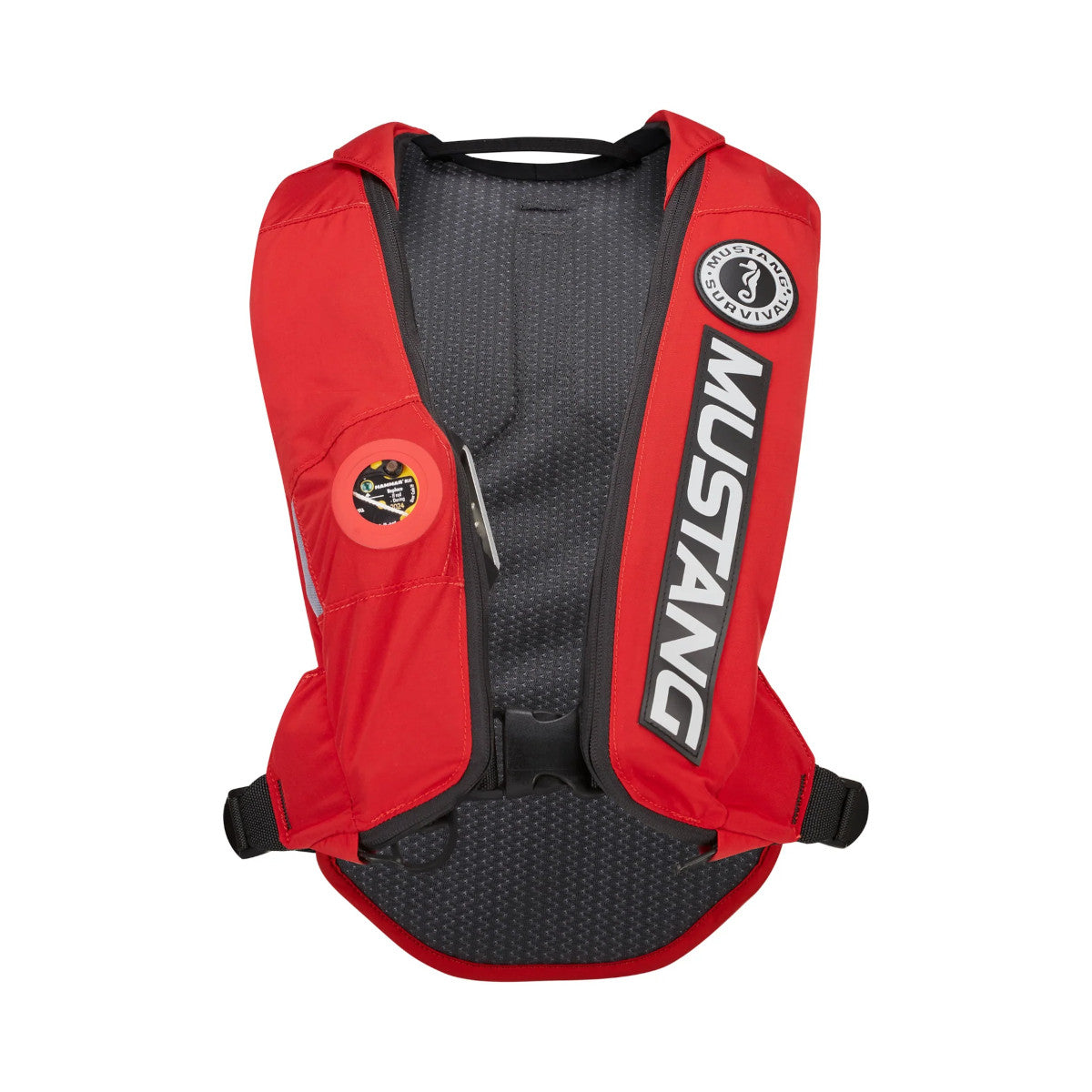 Elite 28 Hydrostatic Inflatable Pfd Bass Competition Colorway - Red Front Vies
