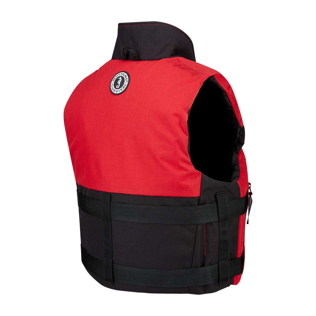 Back image of the Mustang Survival Accel 100 Fishing Foam Vest.