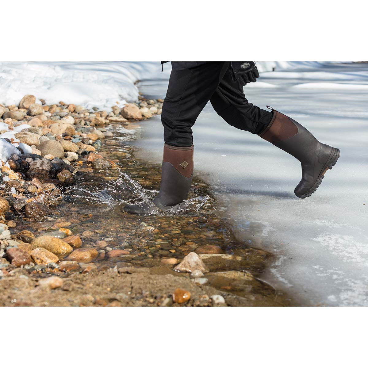 Muck Boots Men's Arctic Ice AGAT Tall Rubber Boots Lifestyle Image