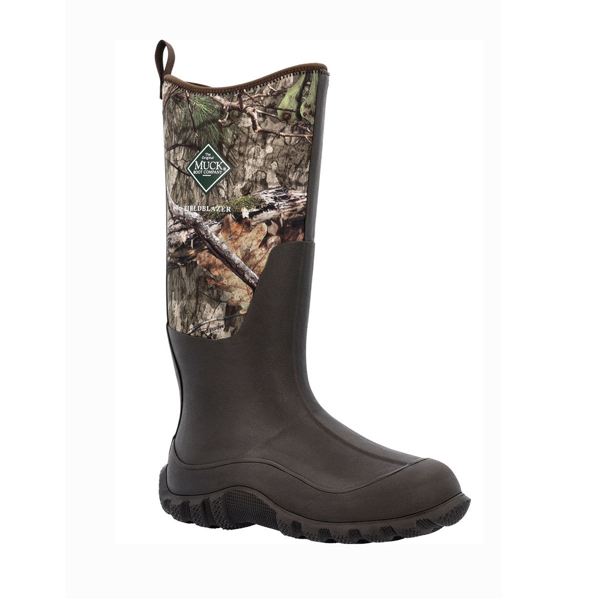 Muck Women's Fieldblazer Waterproof Boots image in Mossy Oak DNA