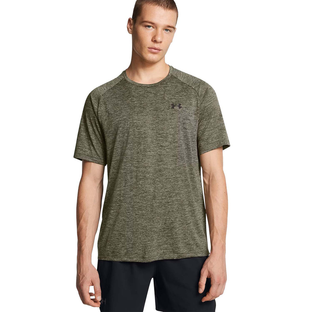 Under Armour Tech Tee - Marine OD Green/Black