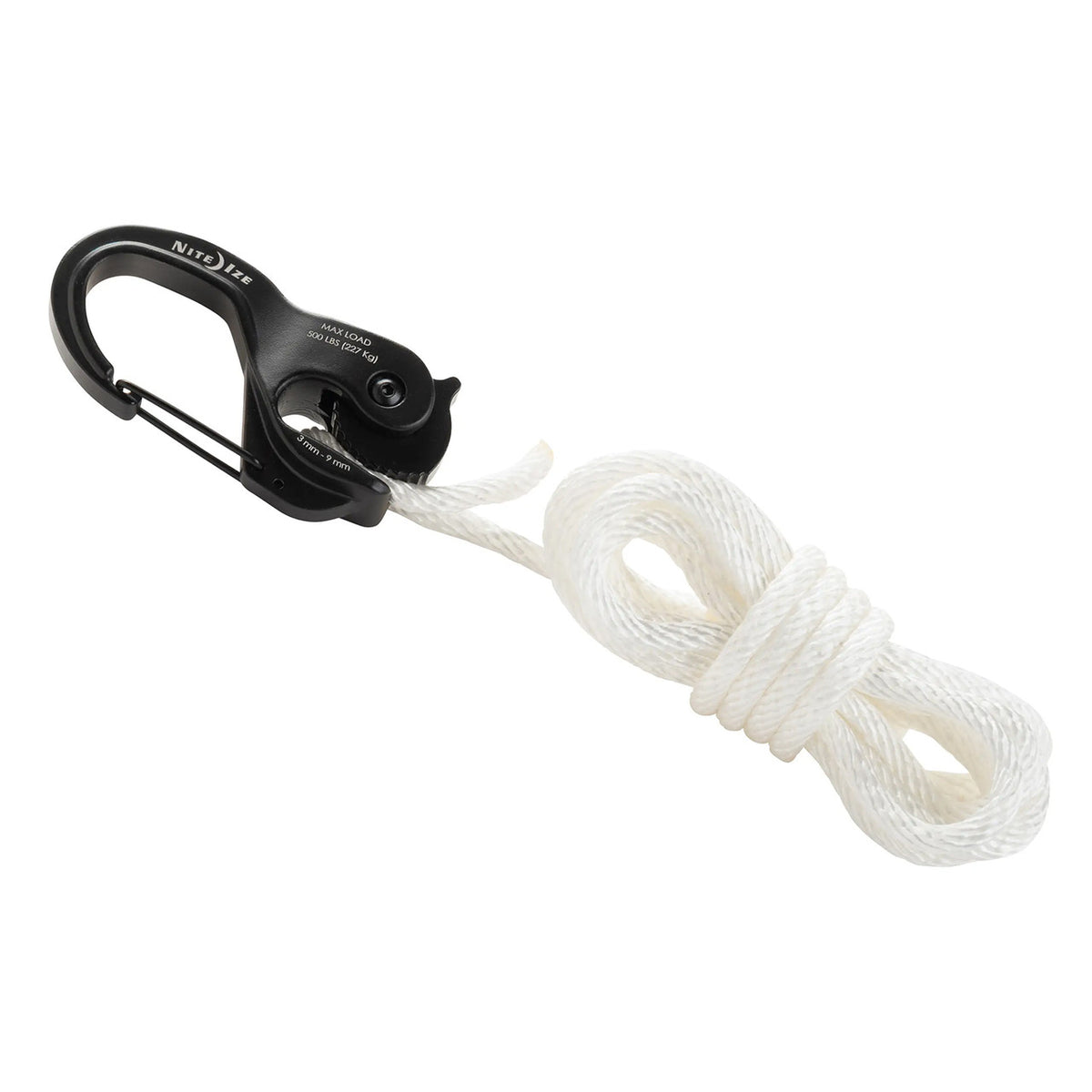 Image of the Nite Ize CamJam XT Aluminum Rope Tightener with 10' Rope.