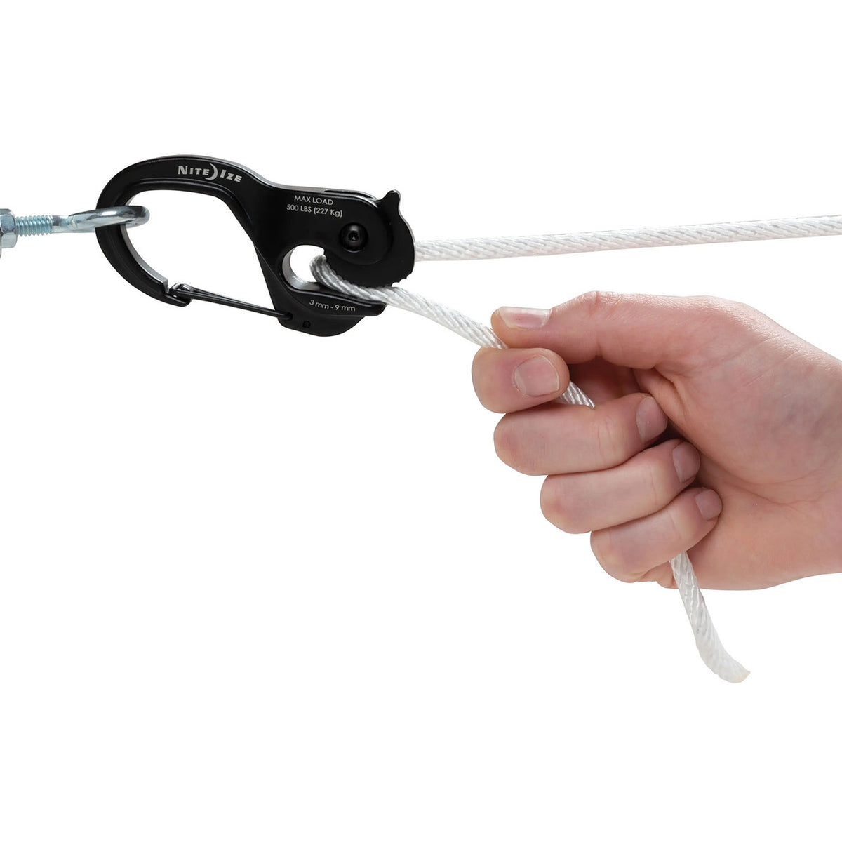 Product Image of the Nite Ize CamJam XT Aluminum Rope Tightener with 10' Rope.