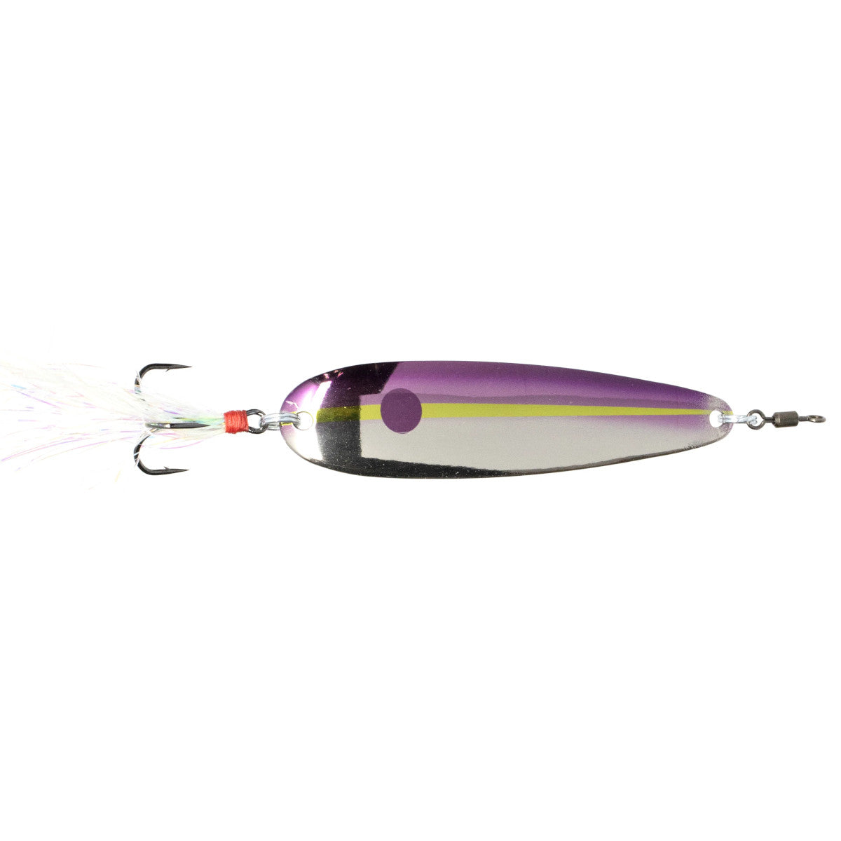 Image of the Lake Fork Flutter Spoon in Purple Threadfin