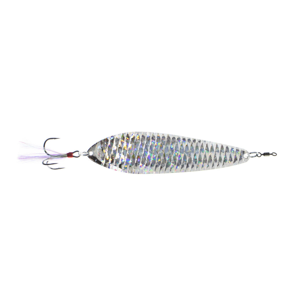 Image of the Nichols Lures Bass Mafia Little Larry Spoon in Shattered Glass Silver