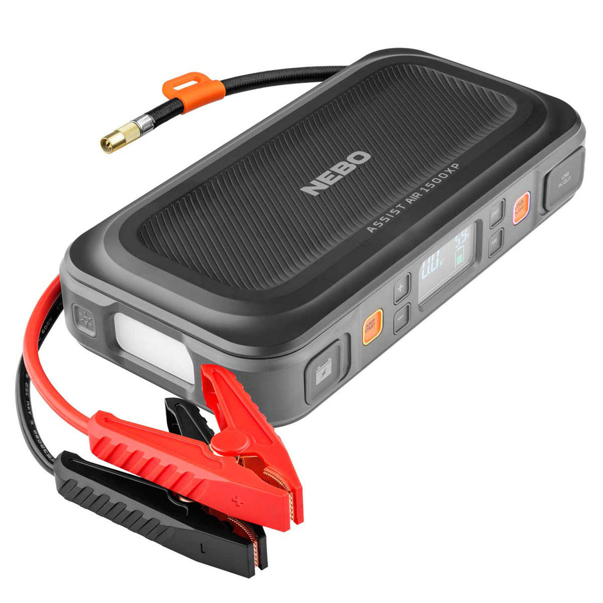 Image of the Nebo Assist Air 1500XP Jump Starter & Air Compressor.